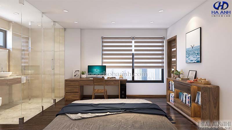 Giường ngủ gỗ óc chó tự nhiên HN 6021