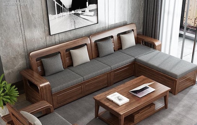 kích thước ghế sofa gỗ chữ l