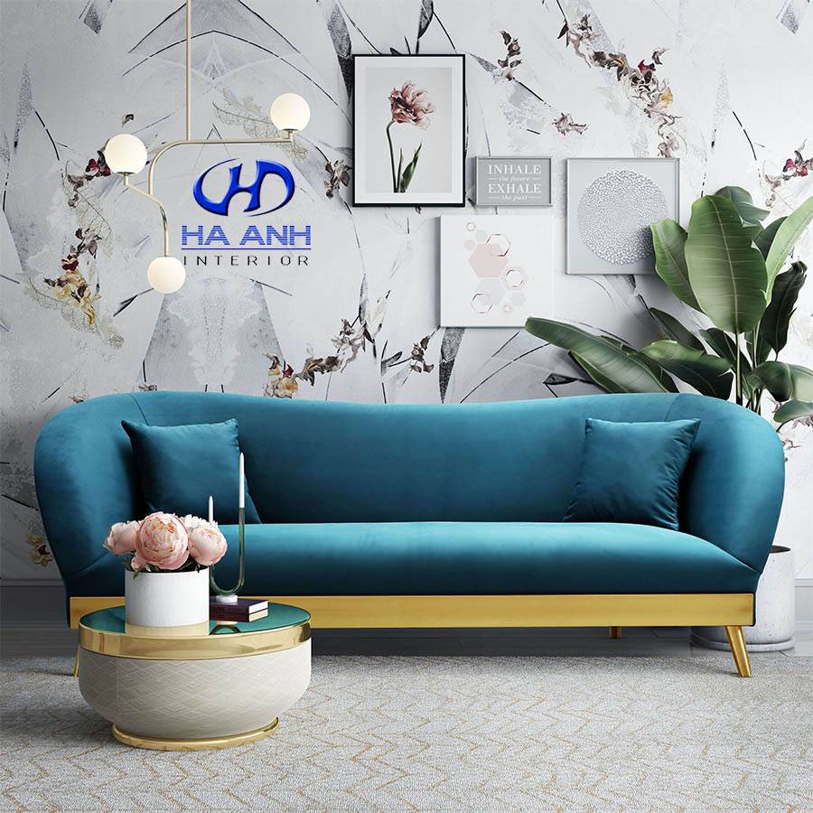Tường màu trắng chọn sofa màu gì?