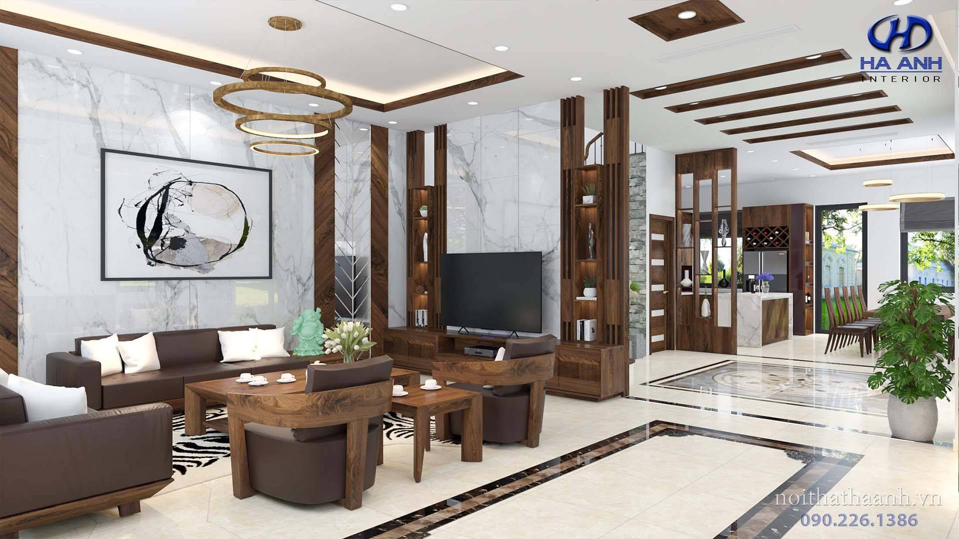 Thiết kế nội thất nhà ống 2 tầng