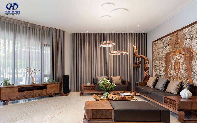 nội thất gỗ óc chó texture