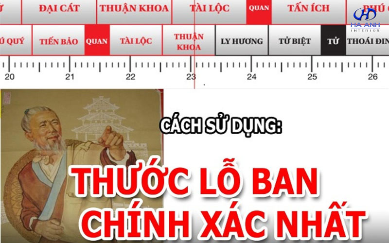 Hướng dẫn cách dùng thước lỗ ban chuẩn